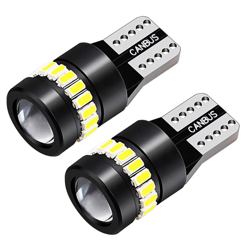 Gview GS T10 LED Light Bulb 6000K White Amber W5W T10 Error Free for Car Dome Map Door Courtesy License Plate Dash Instrument
