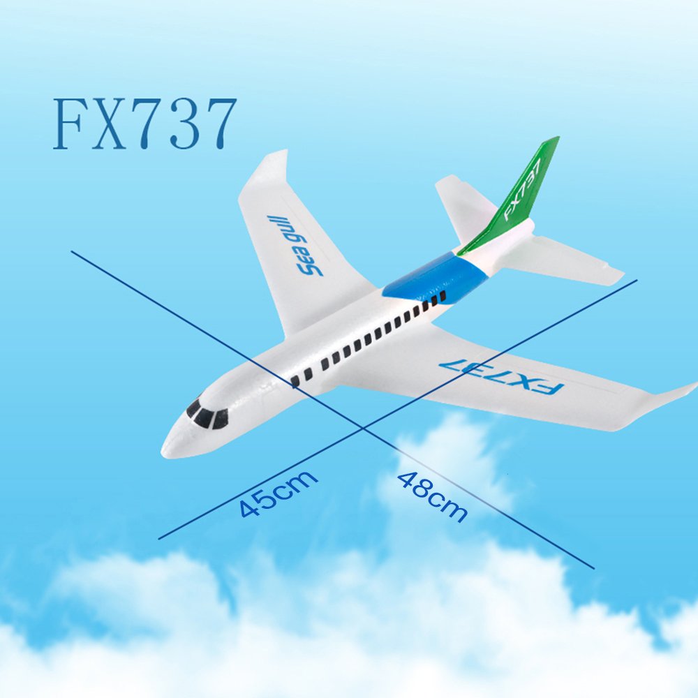 FX-737 Glider 480mm Wingspan EPP Hand Throwing Glider Fixed Wing Racing RC Airplane Aircraft DIY Drone For Outdoor Toys hot