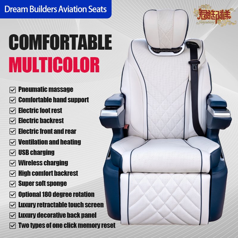 Aviation Seat MPV Car Seat Multivan CARAVELLE Transporter T4 T5 T6 T7 VILoRAN Crafter Benz Vito V220 V250d V300 Sprinter V-class