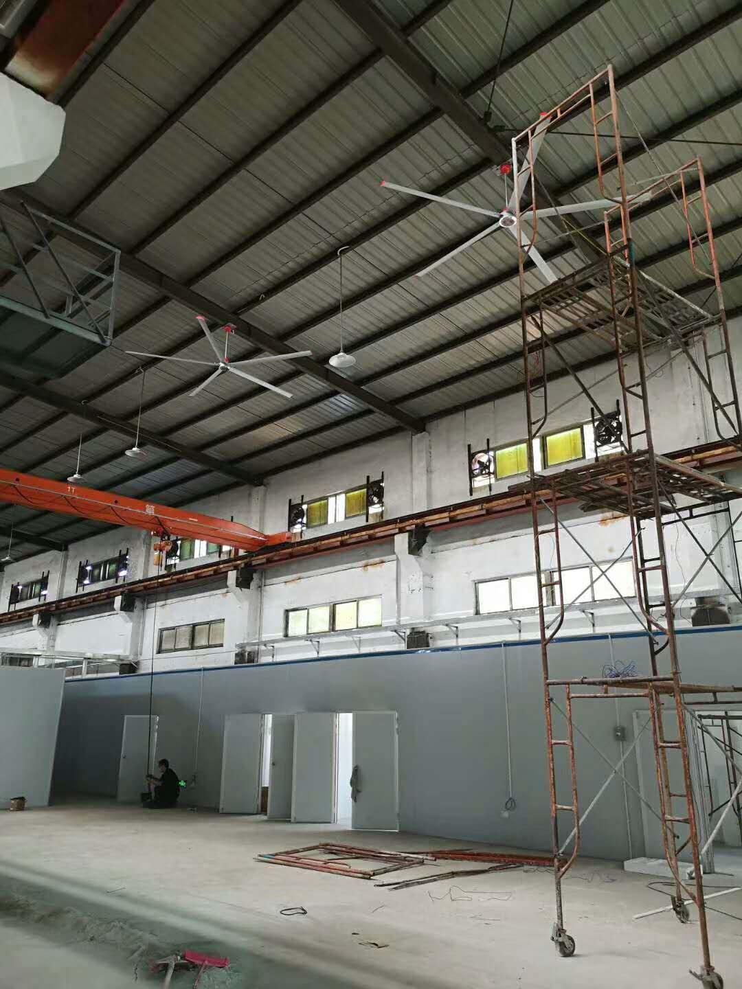 WEIYU 4.88m Energy Save Ceil Fan Oscillation HVLS Type Warehouse Fan Big Wall Mounted