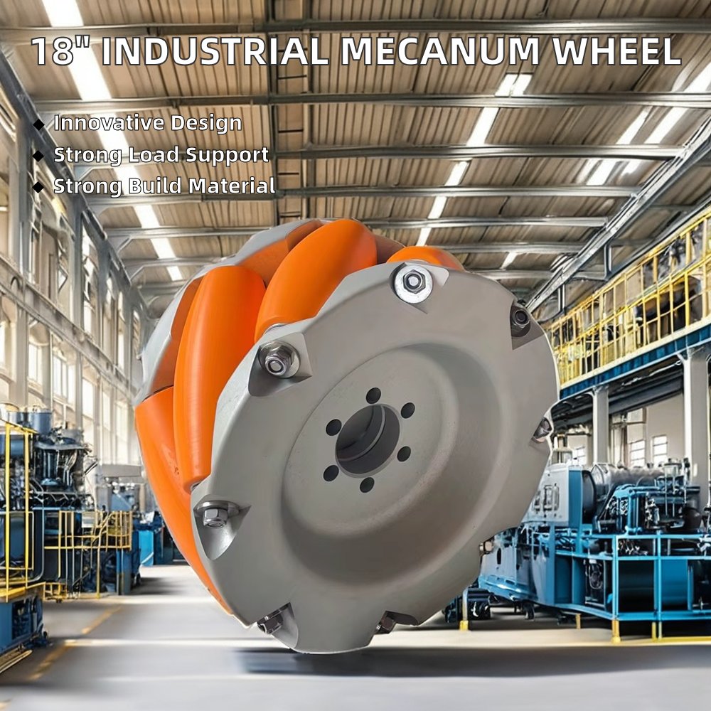 Advanced Heavy Duty Mecanum Wheel for Robotics and Machinery Durable Polyurethane Material New Condition