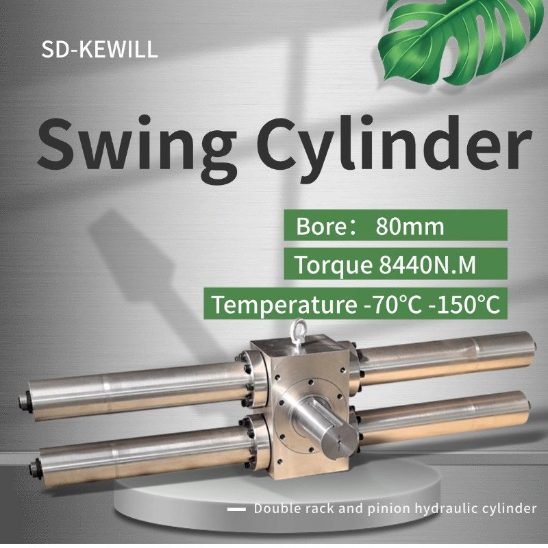 China Manufacture Custom Mini Small Large Double Acting Telescopic Rotary Rack Pinion Swing Hydraulic Piston Cylinders