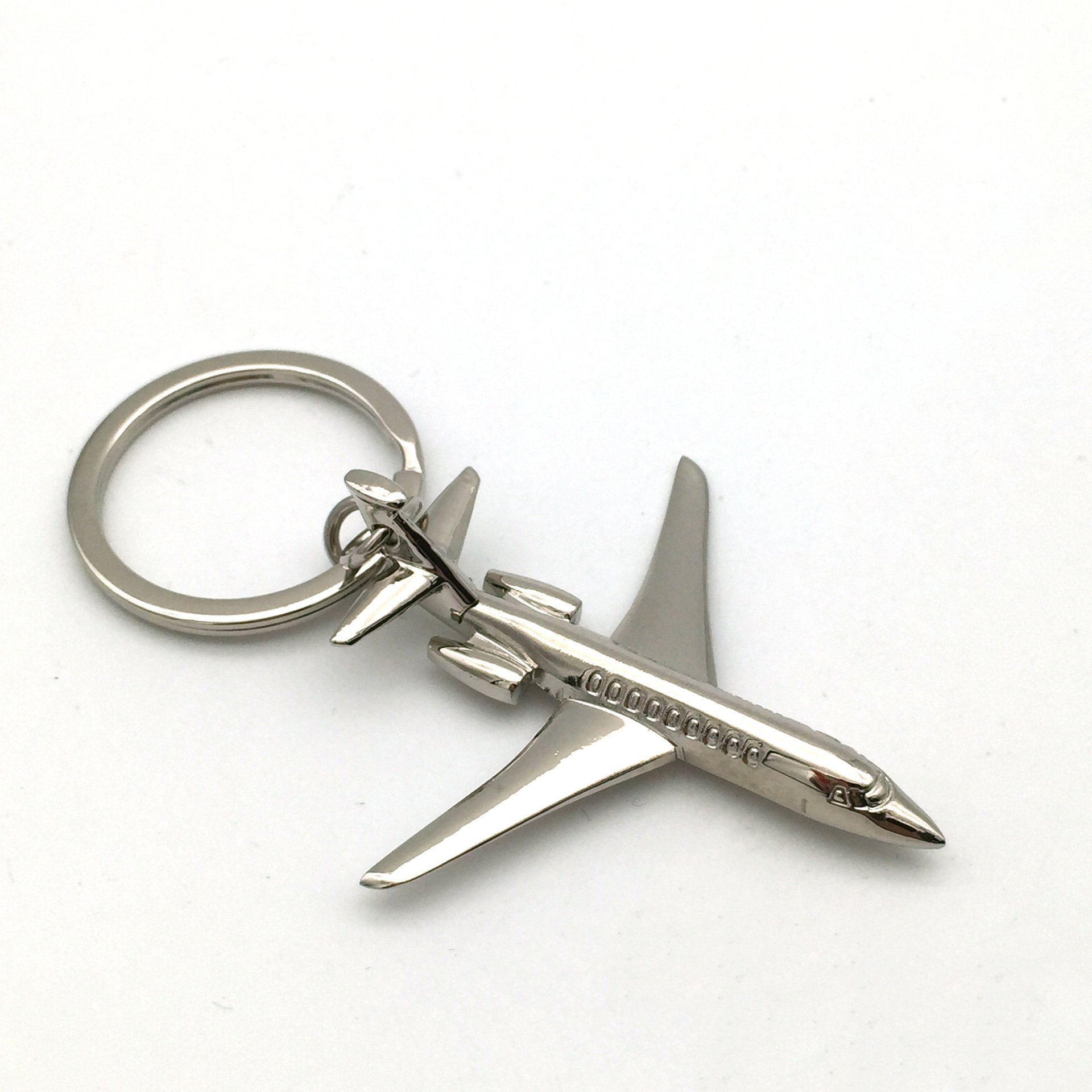 Custom Private Label Keychains Aviation Gifts 2D/3D Iron Alloy Aircraft Keychain Airplane Keyring