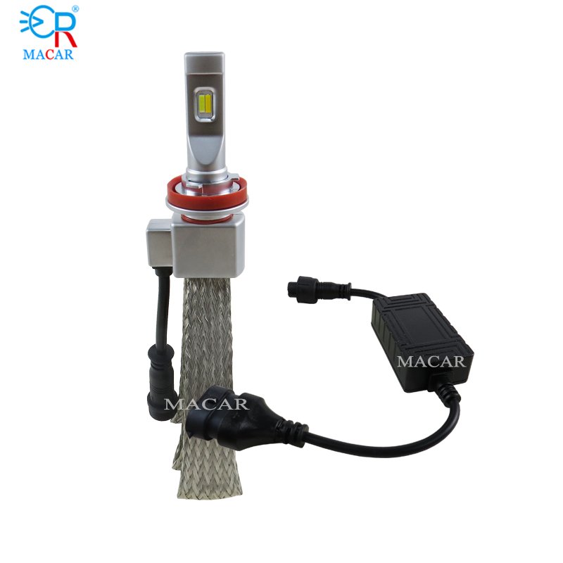 MACAR Good Price 80W 8000Lm H11 H4 H7 24V Tri LED Headlight Bulb Accessories for Car Led Car Light Canbus Auto Led Headlight
