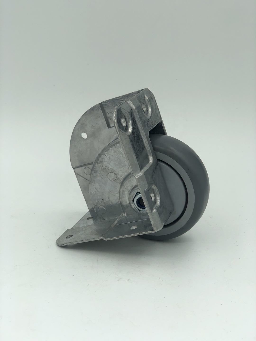 External 3" Zinc Alloy Flight Air Road Fly Case Corner Fixed Thermoplastic Rubber TPR Heavy Duty Side-mounted Caster Wheels