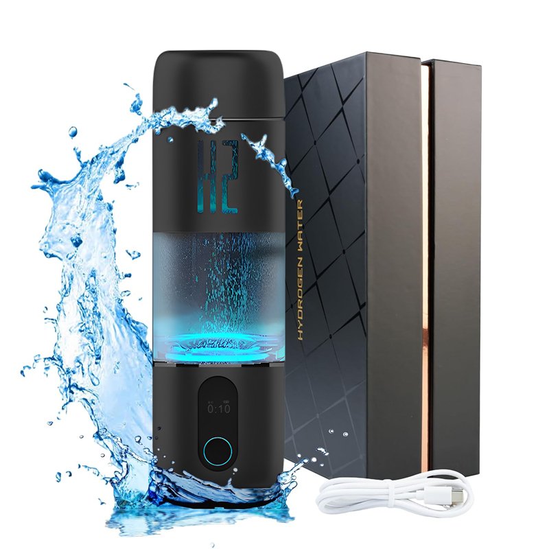 Guaranteed Quality Unique High Borosilicate Glass Magnetic Charging Pem Electrolyzer Bottle Hydrogen Water Cup
