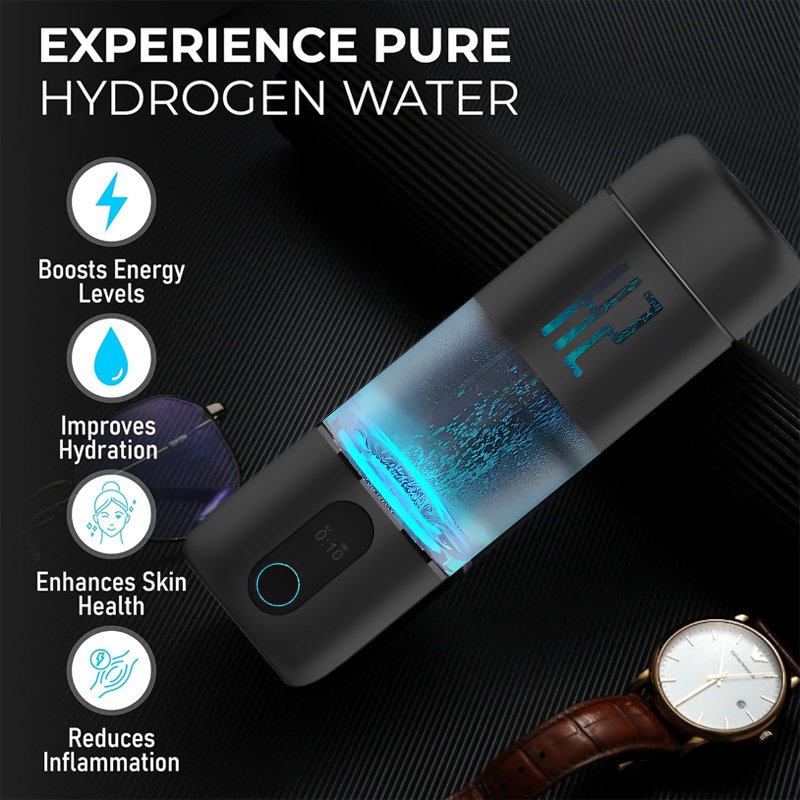 Guaranteed Quality Unique High Borosilicate Glass Magnetic Charging Pem Electrolyzer Bottle Hydrogen Water Cup