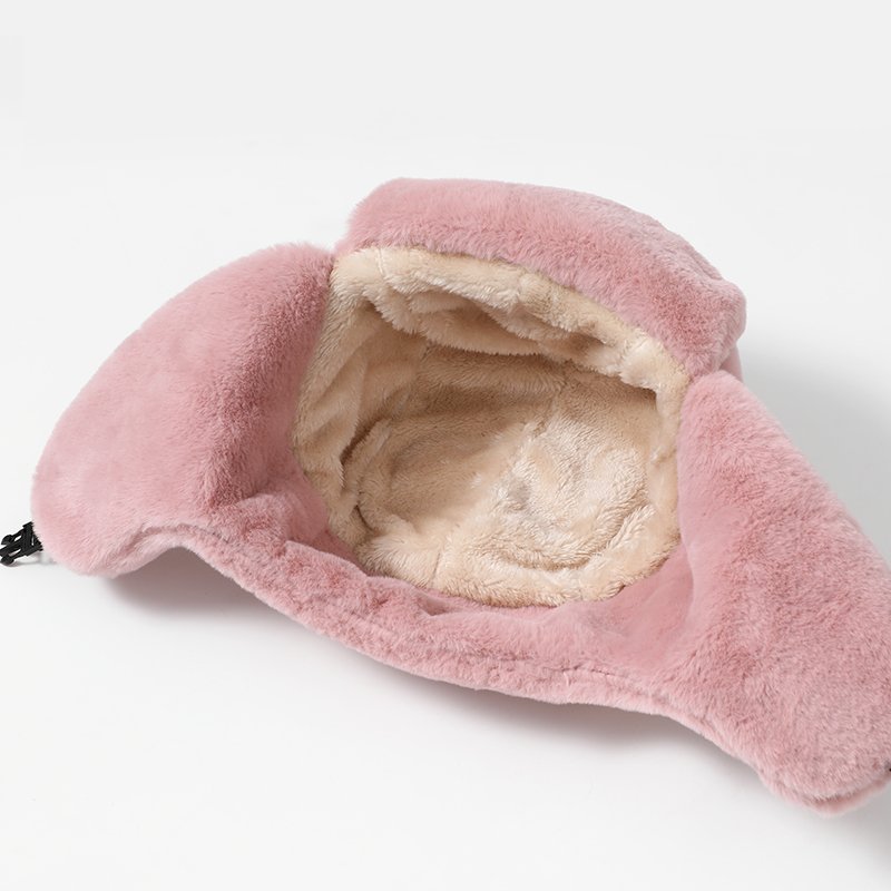 Fashion Thermal Earflap Head Warmer Outdoor aviator Ushanka Hat Fisherman Man Winter Fluffy Fur Hat