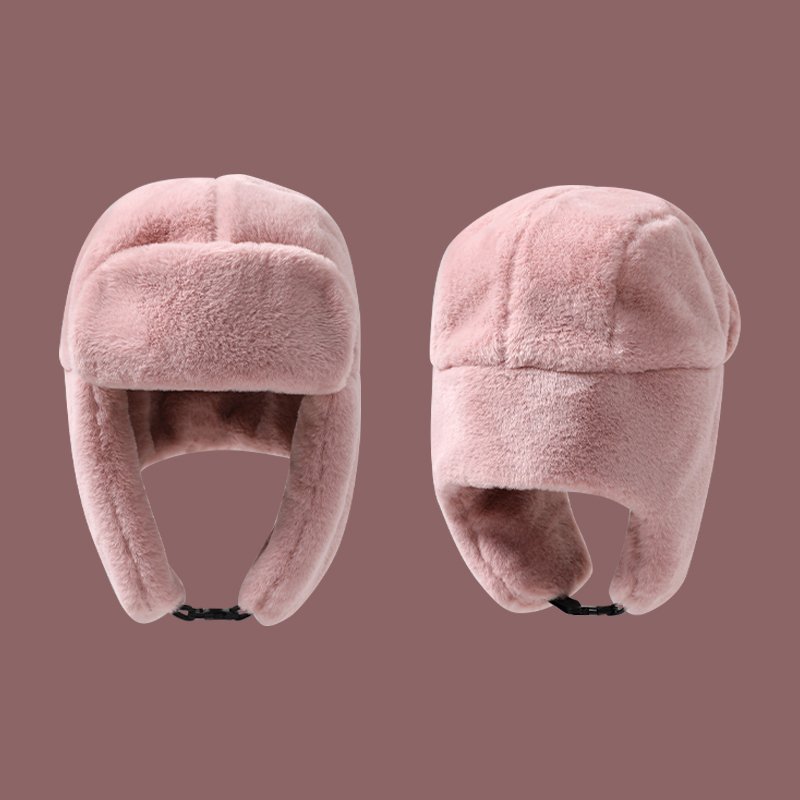 Fashion Thermal Earflap Head Warmer Outdoor aviator Ushanka Hat Fisherman Man Winter Fluffy Fur Hat