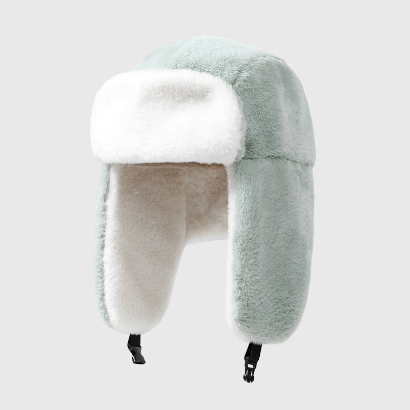 Fashion Thermal Earflap Head Warmer Outdoor aviator Ushanka Hat Fisherman Man Winter Fluffy Fur Hat