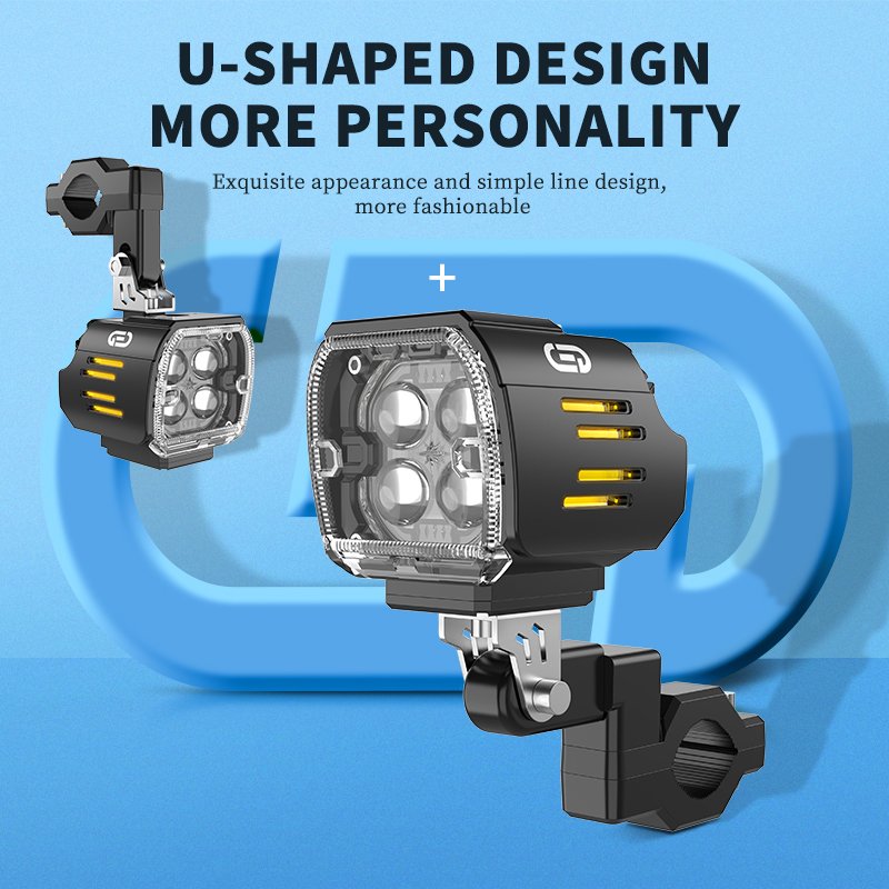 MOTOLED Motorcycle Auxiliary Light Fog Led Spot 60w 70w 80w 100w 140w 200w Blue Yellow White Drl