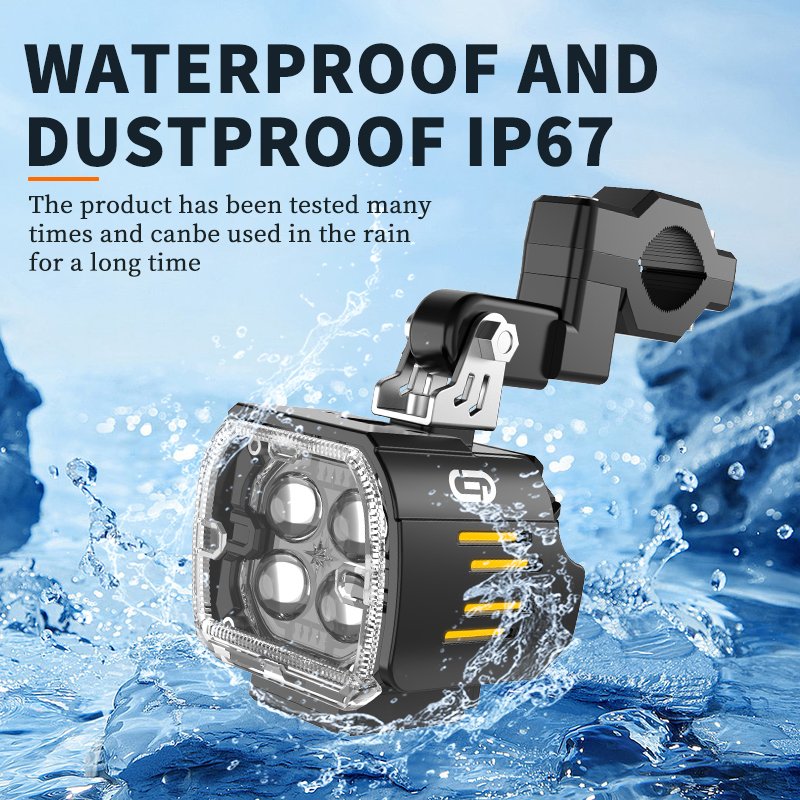 MOTOLED Motorcycle Auxiliary Light Fog Led Spot 60w 70w 80w 100w 140w 200w Blue Yellow White Drl
