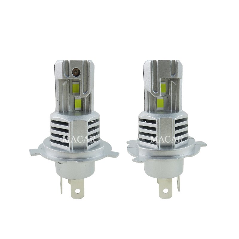 MACAR Super Bright Projector LED Headlight Mini Led Bulb H4 65w 8000LM Car Plug and Play LED Headlight H4 Led Bulb