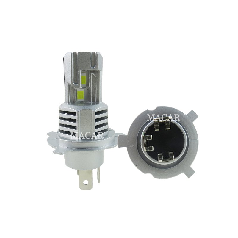MACAR Super Bright Projector LED Headlight Mini Led Bulb H4 65w 8000LM Car Plug and Play LED Headlight H4 Led Bulb