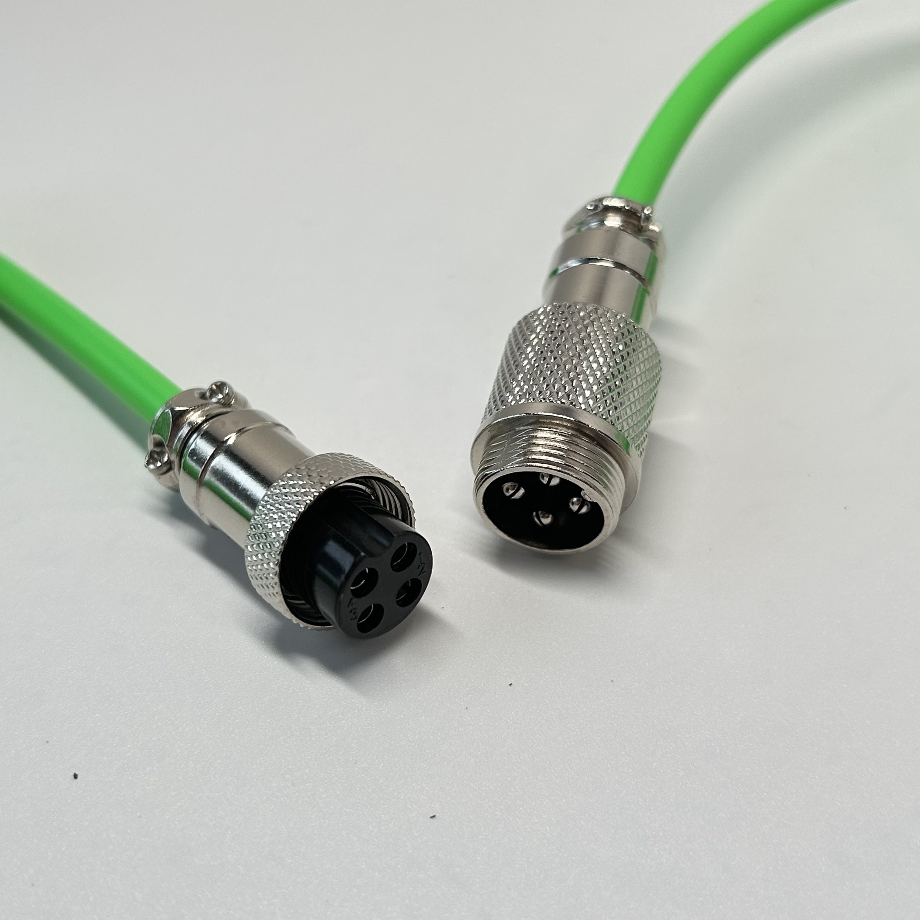 BSUN Durable Custom Customize Green Type c Spring Spiral Usb Cable Mechanical Keyboard Coiled Cable Keyboard
