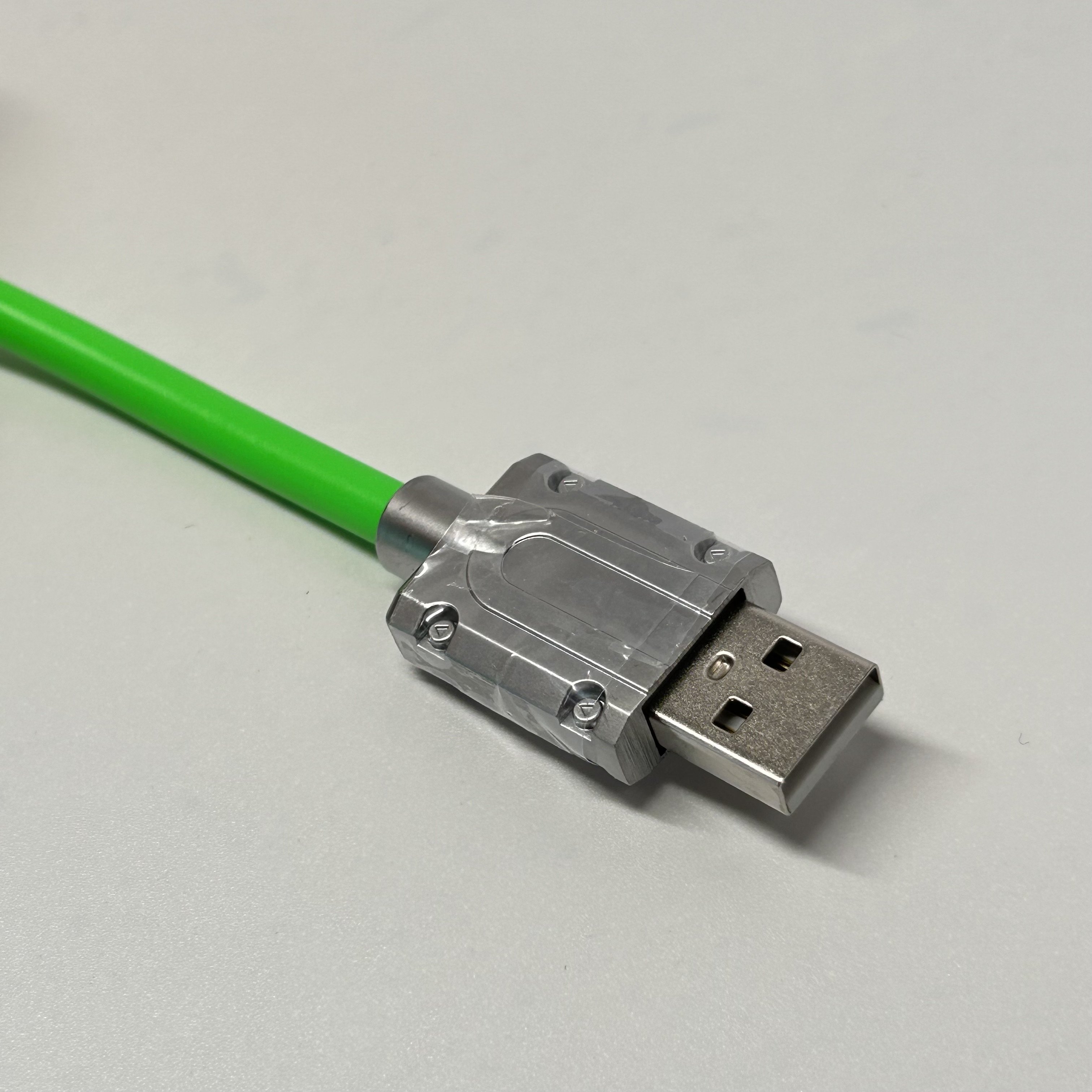 BSUN Durable Custom Customize Green Type c Spring Spiral Usb Cable Mechanical Keyboard Coiled Cable Keyboard