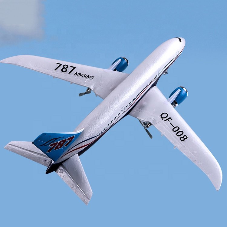 QF008 Boeing 787 2.4G 3CH EPP Foam RC Airplane RTF Fixed Wing Outdoor Remote Control Electric Model Plane Aircraft Flying Toys