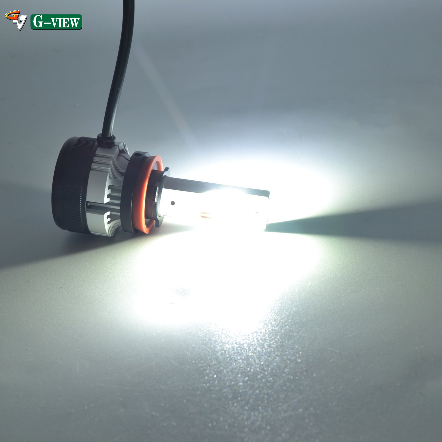 Gview G12W Mini Size LED Low Beam High Beam 20000LM Brighter 110W H4 LED Headlight Bulbs