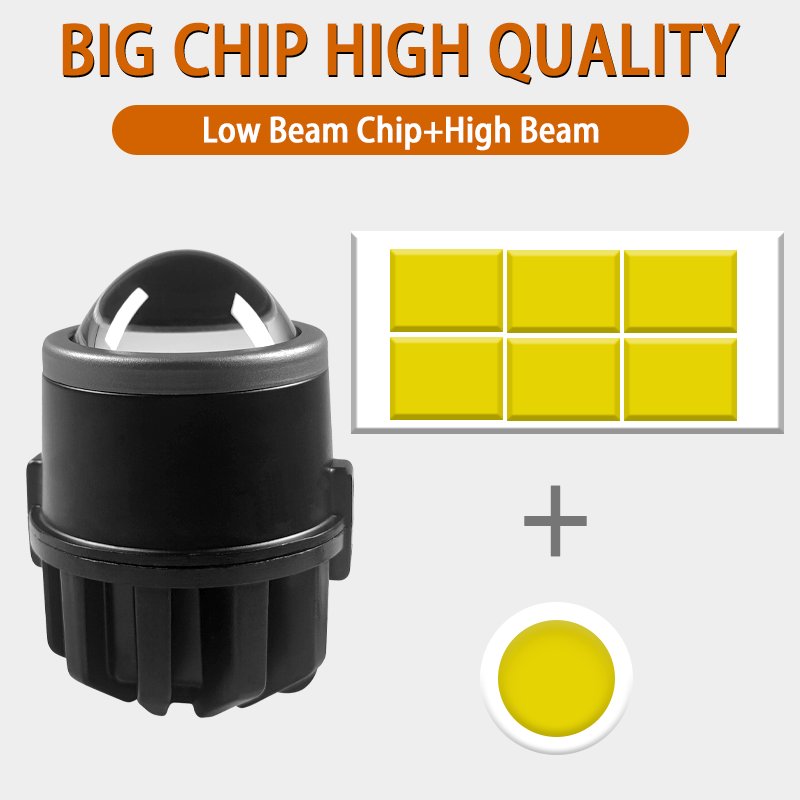 2.0 Inch Fog Lens High Power W20 Bi Led 3000k&6000k Bi Led Lamp Car Auto Parts Accessaries Led