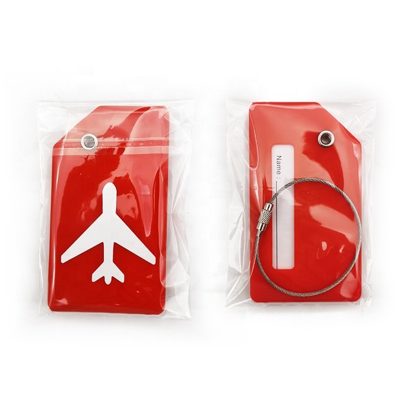 New Eco-friendly Silicone Luggage Tag Aviation Flight Soft Gel Boarding Pass Suitcase Musical Instrument Label Hanging Hangtag
