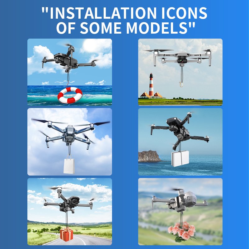 Universal Fit Aircraft Accessories New Drone Airdrop Toy with Air Thrower RC Drones Toy Accessories