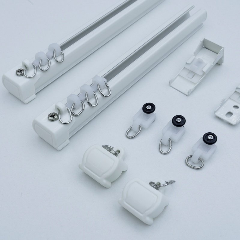 Modern Home Decorative Silent Aluminum Ceiling Curtain Track with Curtain Poles Tracks Accessories