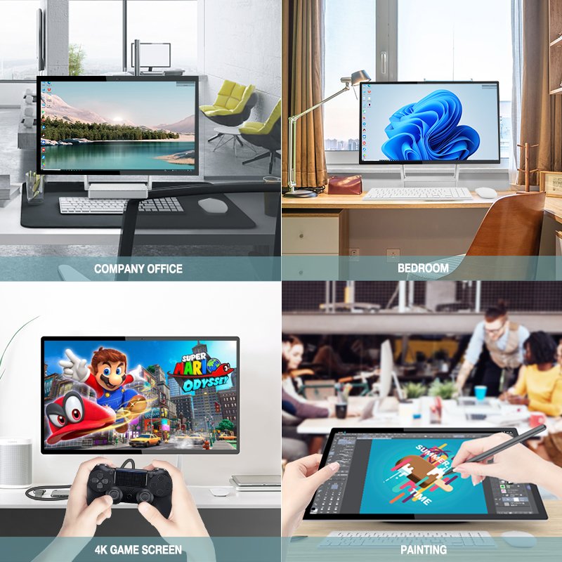 Wholesale Custom 27 32 Inch 4k Patented 15-95 Angle Hovering Pivot Shafts Ultra Thin Touch Screen Cnc Crafted All in One PC