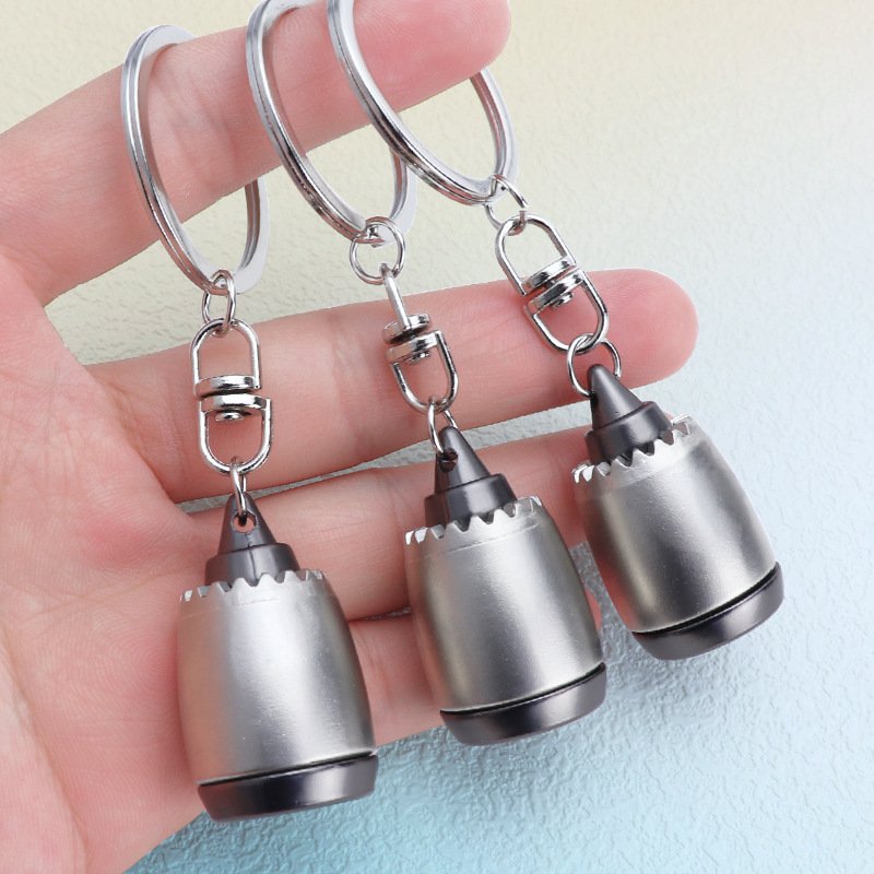 Private Label 3D Metal Airplane Plane Engine Keychain Key Ring