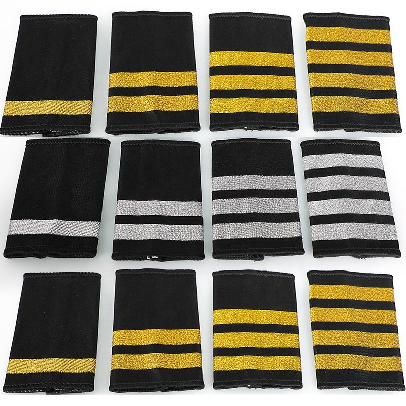 Custom Woven Uniform Epaulets for Pilots Security Guards and Formal Accessories Shoulder Boards
