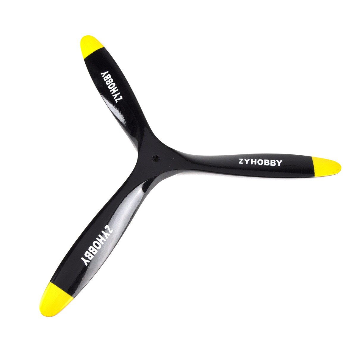 ZYHOBBY 15-22 Inch 3 Blade Pusher Gasoline Power Propeller CCW for RC Fixed Wing Plane Airplane Beech Wood Props Black +Yellow
