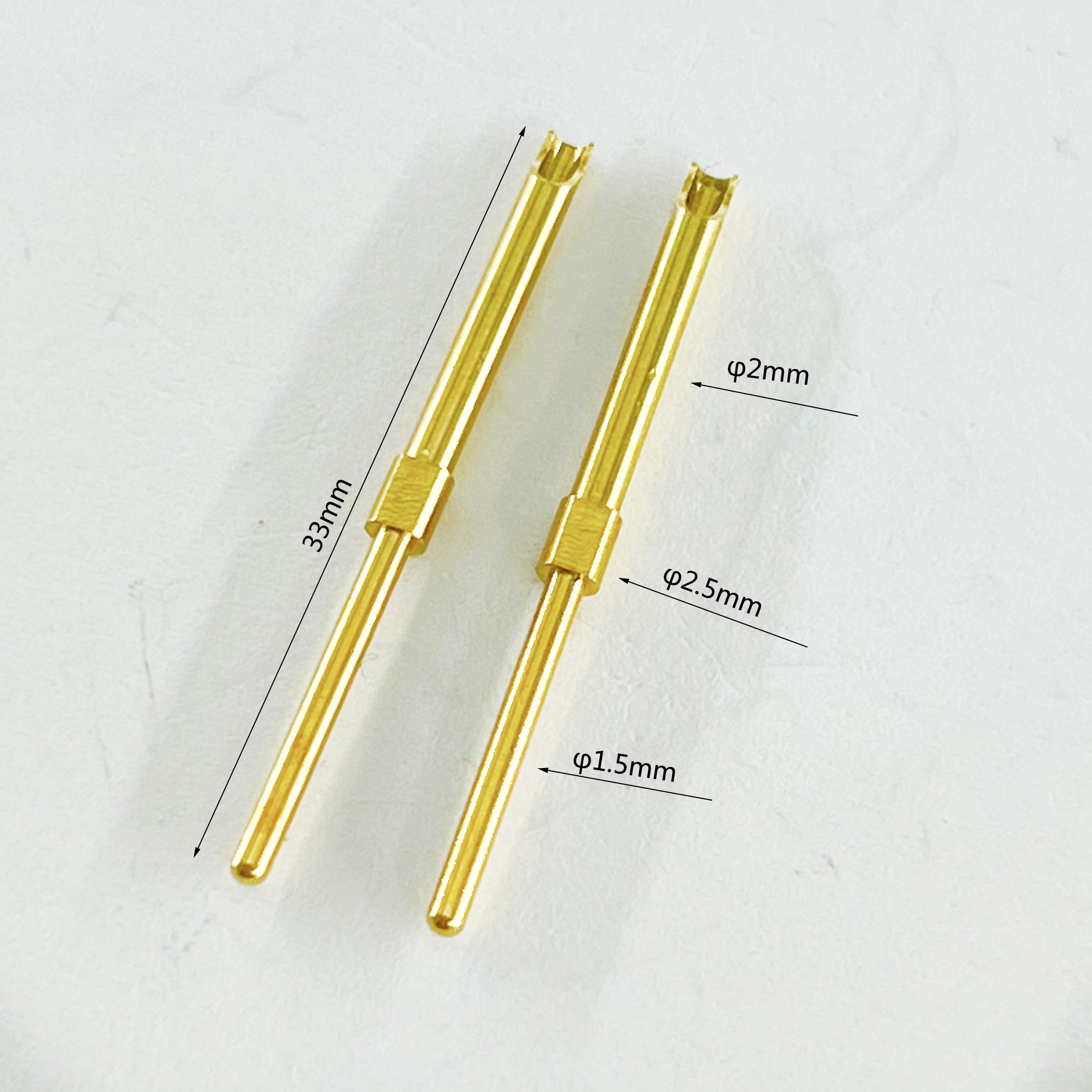 Machining Services Solid Copper Needle Wire Connector Waterproof Welding Wire Wire Connector Gold Plated Pins