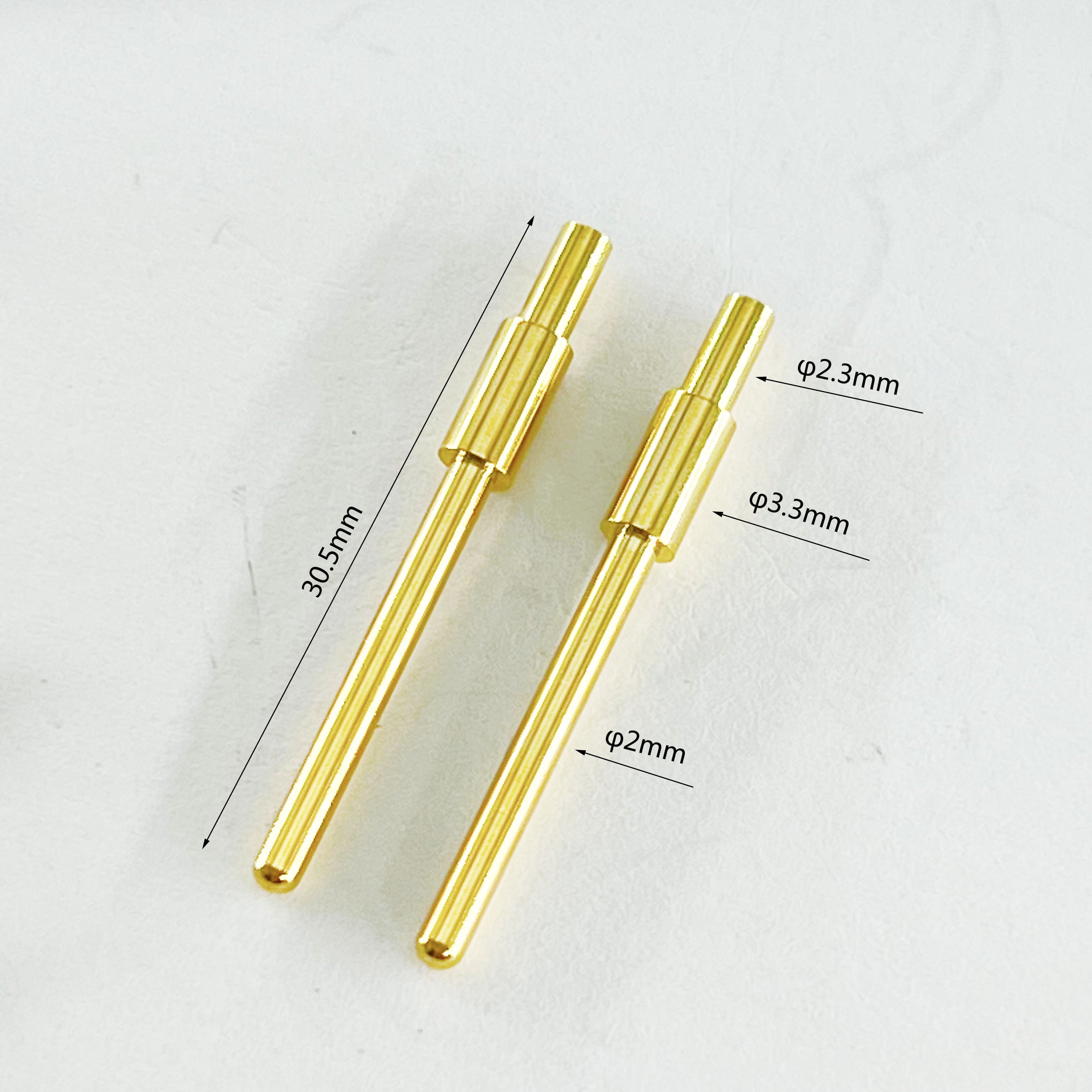 Machining Services Solid Copper Needle Wire Connector Waterproof Welding Wire Wire Connector Gold Plated Pins
