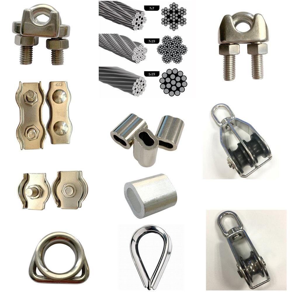 Stainless Steel Wire Rope Clips Cable Clamps