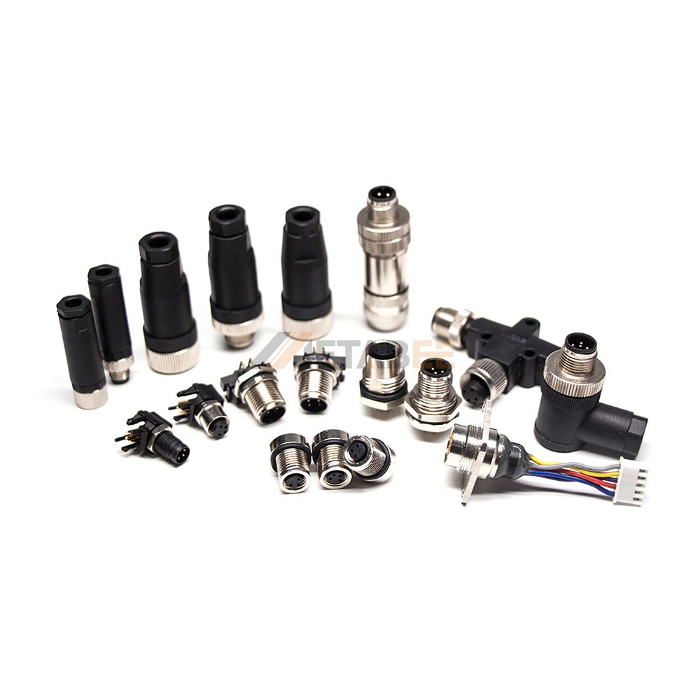 M12 4 5 8 Pin Pole Contact Circular Connector for Automotive