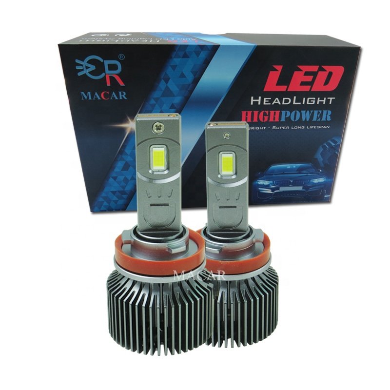 MACAR Auto Truck Led Headlight 120W 12v 24v Motorcycle Car H4 Light Bulb Luz Led Automativo H7 H11 9005 Led Headlight for Car