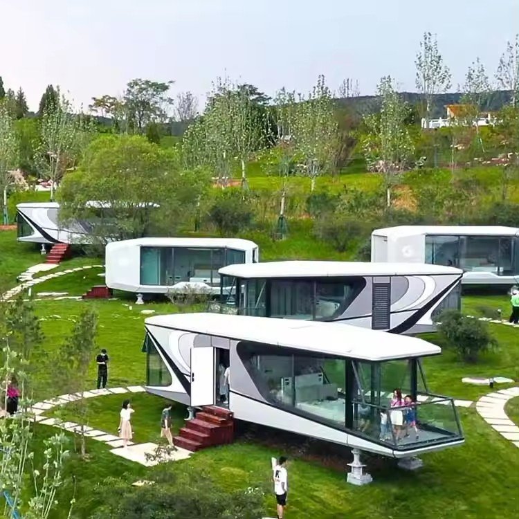 Mobile Space Capsule House Space Capsule Movable Homes Mobile Prefab House Container Tiny Prefabricated Houses