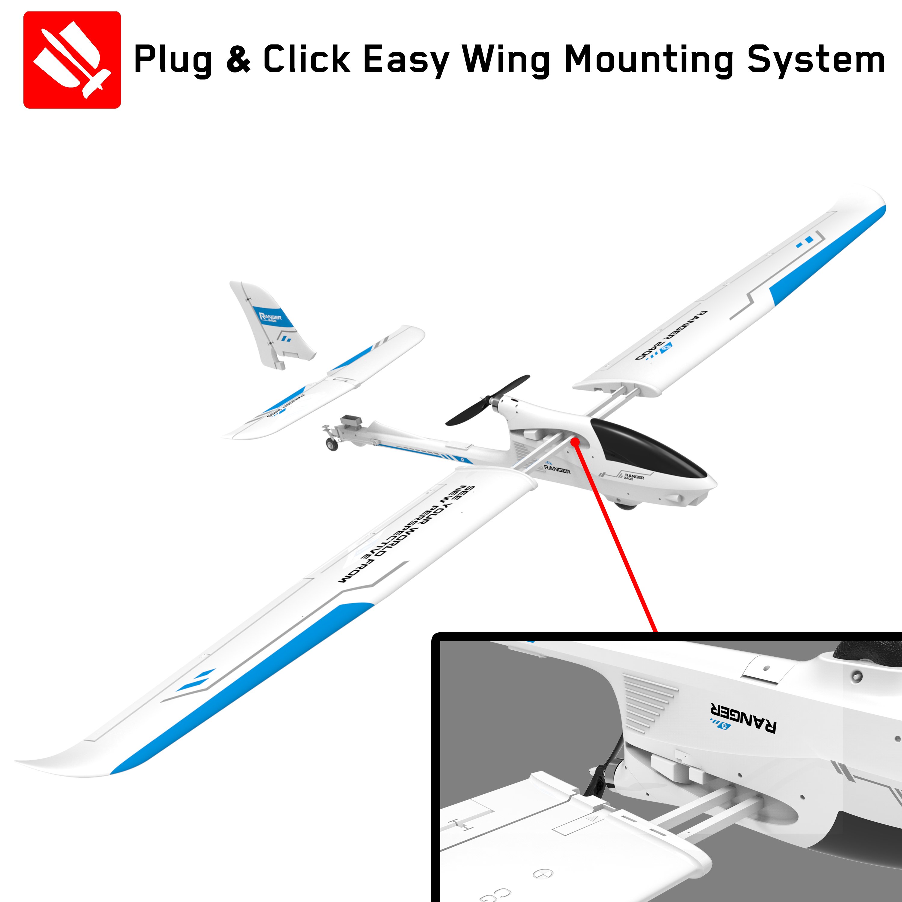 2400MM Wingspan Brushless Remote Control Aircraft RC Plane toy for Kids Children Gift