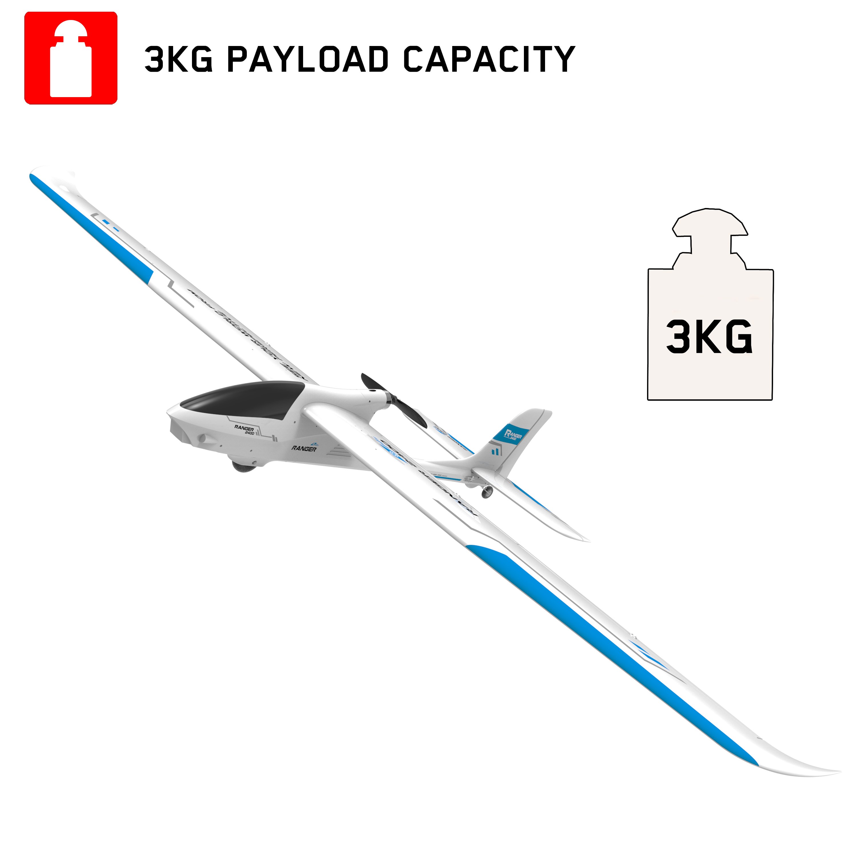 2400MM Wingspan Brushless Remote Control Aircraft RC Plane toy for Kids Children Gift