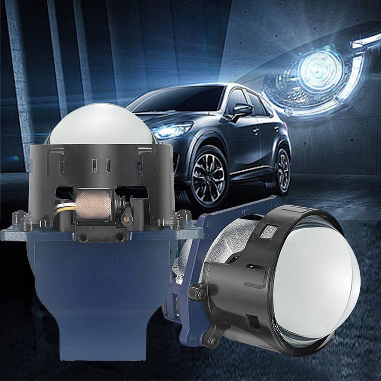 3 Inch Blue Bi LED Lenses Best LED Bulb for LED Projector Headlights 18000LM Car Lights Accessories