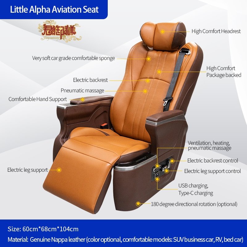 Aviation Seat Vip Car Seat Toyota ALPHARD VELLFIRE Hiace Noah Voxy Sienna PREVIA Proace Granvia Automobile Modification