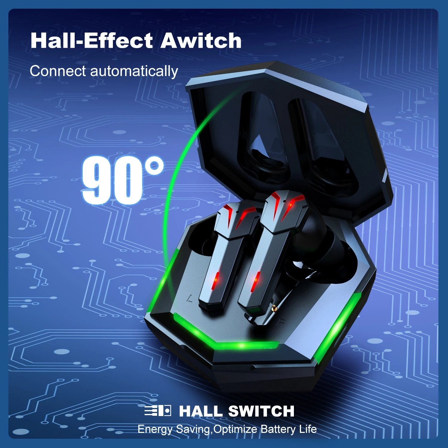 G33 TWS Gaming Earbuds Wireless Headphones BT Earphone Sport Waterproof Stereo Headset with Mic for Xiaomi Huawei iPhone
