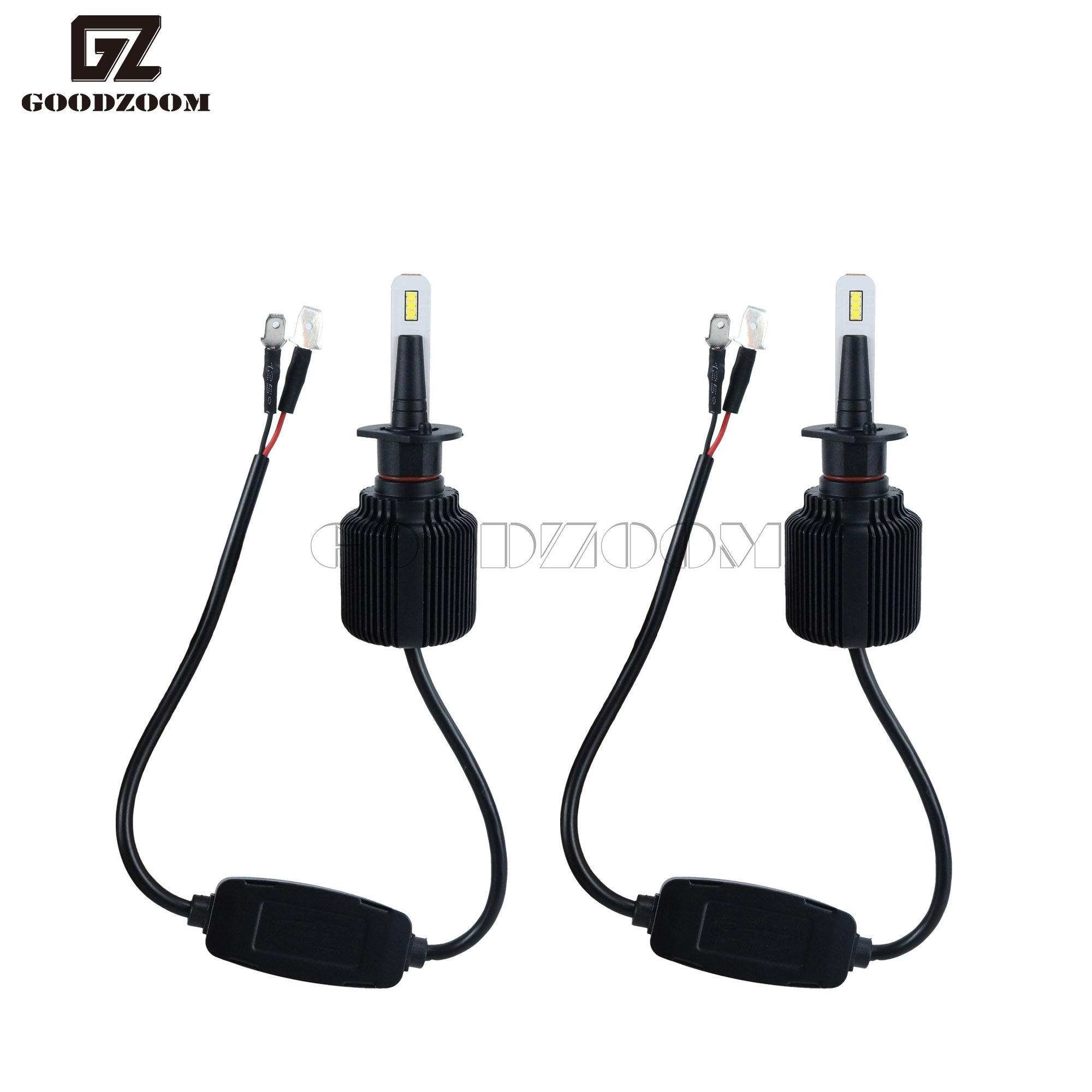 GOODZOOM New Vehicle Headlights Aluminium Alloy Headlight Premium Auto Parts Car Part Headlights Lamp H11 H7