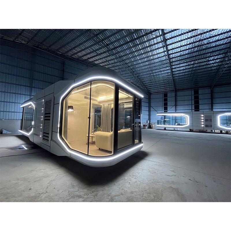 20ft Smart House Space Capsule Waterproof Commercial Steel Container Home for Apartment Hotel Shop Use Courtyard Setting Spain