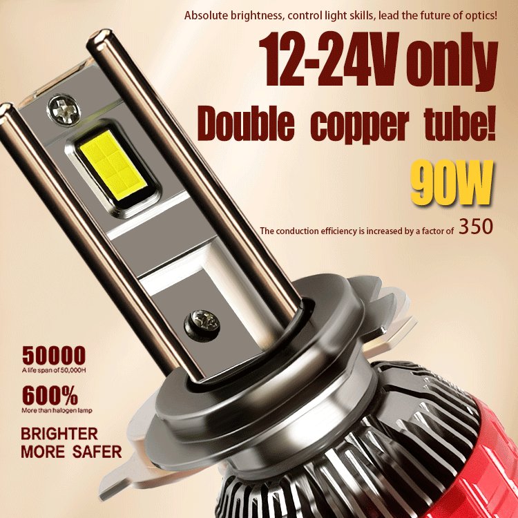 High Low Beam H11 9004 9005 9006 9012 High Quality Car Accessories Led Headlights Bulbs H1 H3 H4 H7 Auto Lights Head Lamps