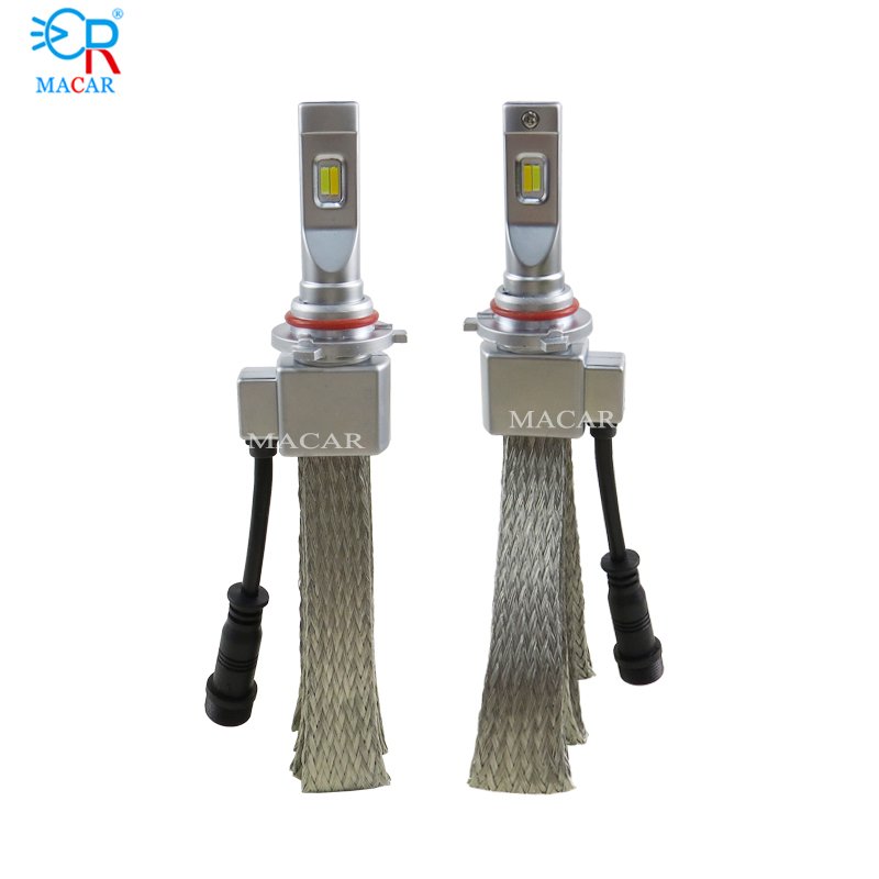MACAR Super Bright High Power 3000K 4300K 6000K 80W 8000LM 9005 9006 Car Led Bulb Tri Color,Led H3 Tri Color Led Headlight