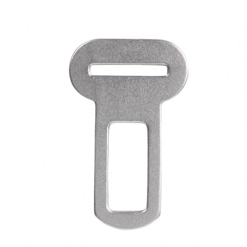 Seat Belt Tongue Voice Alarm Canceller Aluminium Metal Seat Belt Male Part Lock Buckle Car Seat Insert Buckle for Pet Belt