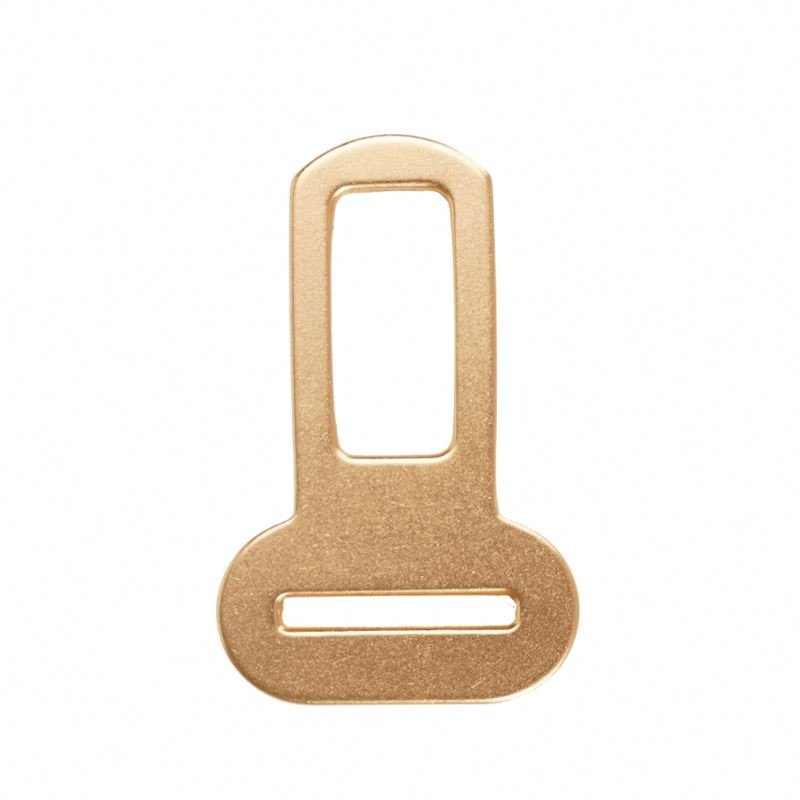 Seat Belt Tongue Voice Alarm Canceller Aluminium Metal Seat Belt Male Part Lock Buckle Car Seat Insert Buckle for Pet Belt