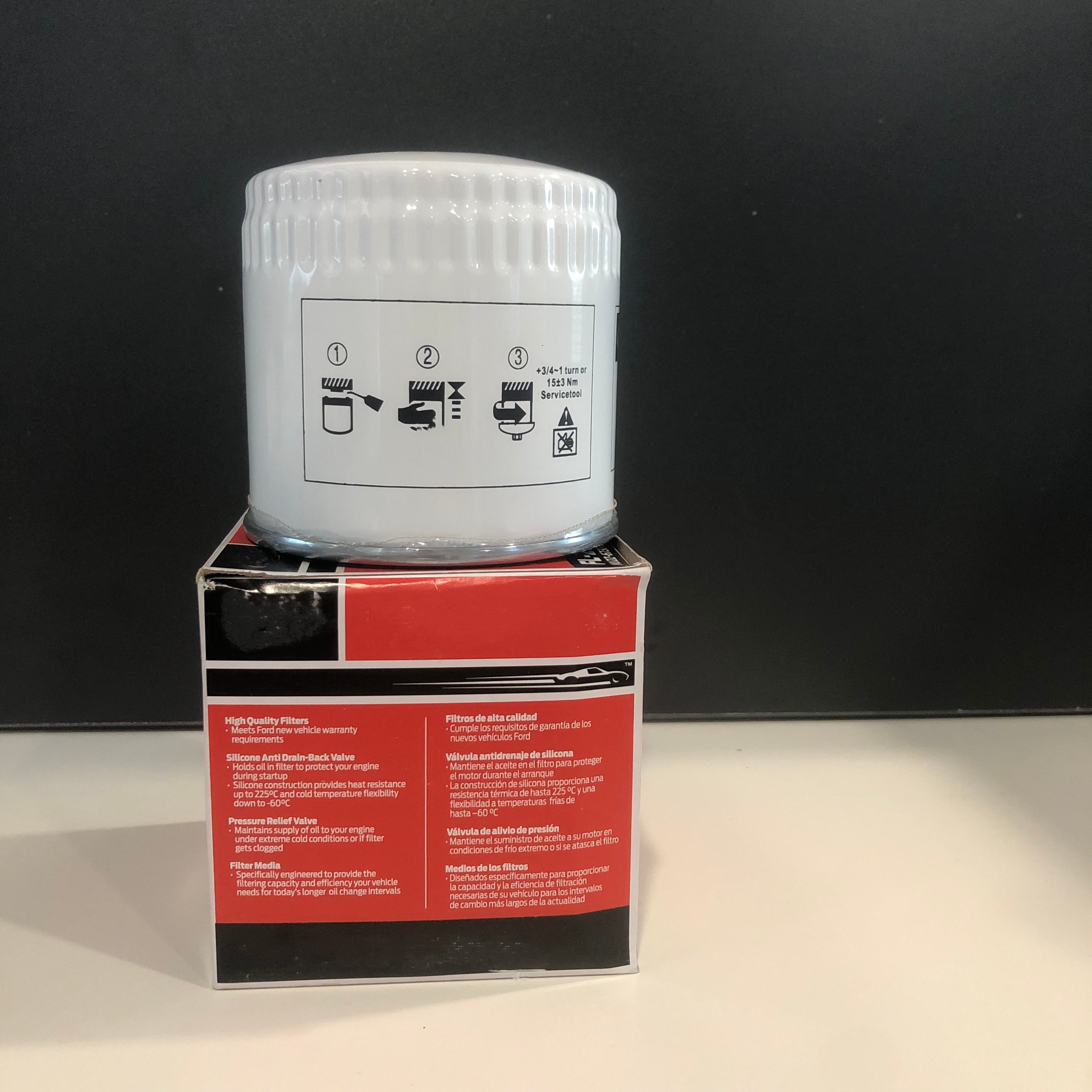 KM Auto Parts China Factory Engine Parts High Oil Flow Car Oil Filter OE FL-2142/FL820S NU2Z-6731-MA Fit for LINCOLN Ford