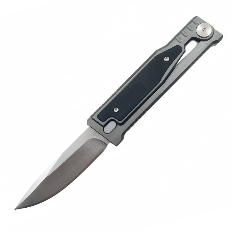 Double Action EDC Hunting Tactical Knife High Hardness EXO-M D2 Blade Folding Pocket Knife for Self Defense Survival Used