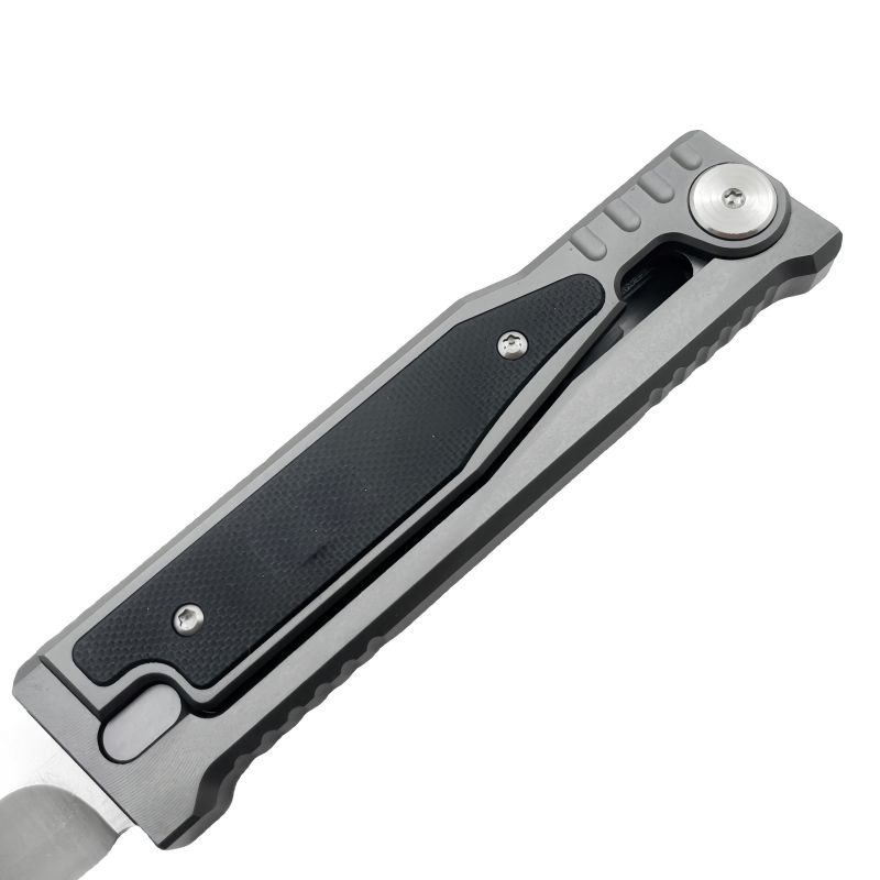Double Action EDC Hunting Tactical Knife High Hardness EXO-M D2 Blade Folding Pocket Knife for Self Defense Survival Used
